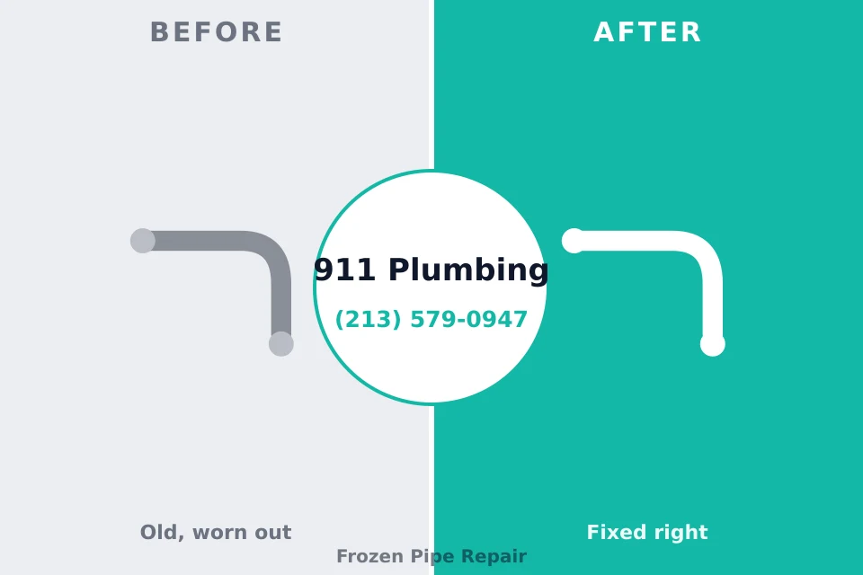 Before and after: plumbing repair Westover, WV